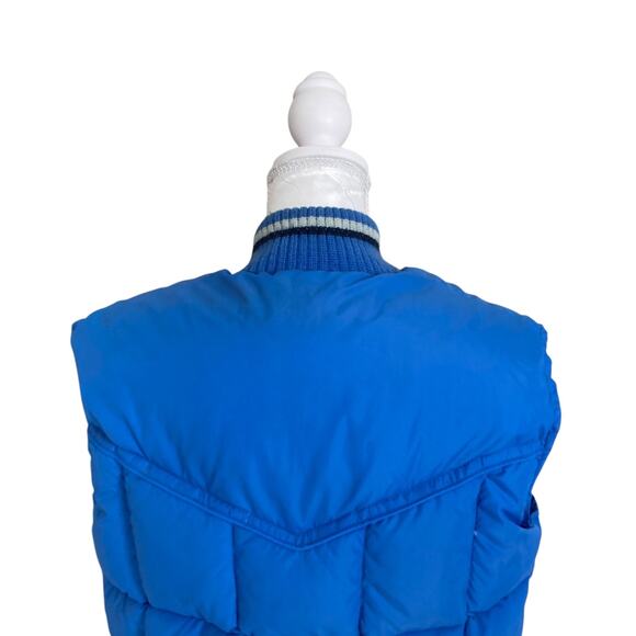 Vintage 80s Walls Blue Blizzard Pruf Down I Puffer Ski Winter Vest Size 40 - Picture 7 of 16